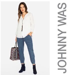 NWT JOHNNY WAS SANA DENIM PULL ON PANT JEANS